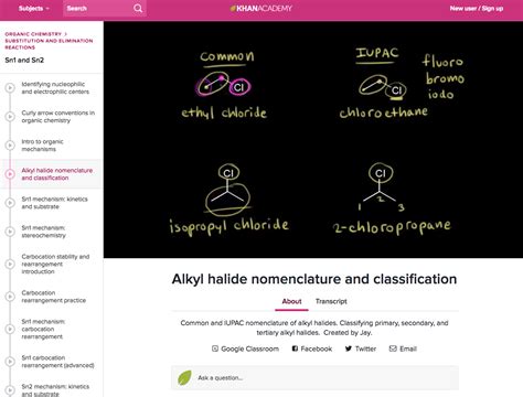 Alkyl halide nomenclature and classification Instructional Video for ...