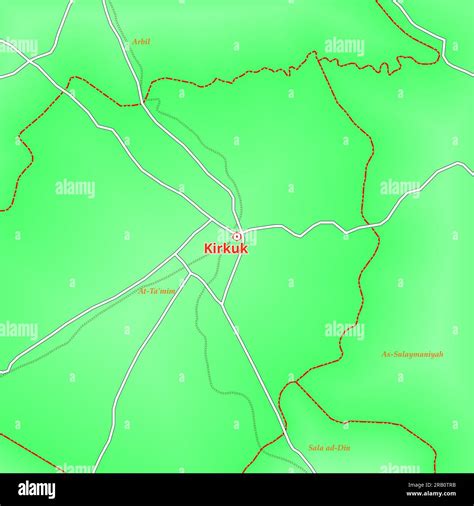 Map of Kirkuk City in Iraq Stock Photo - Alamy