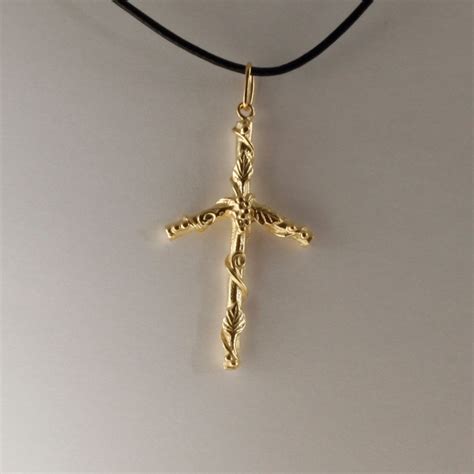 Orthodox Cross Necklace Gold Christian Pendant Cross Georgian - Etsy