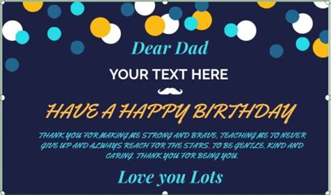 Happy Birthday Dad's Banner - Bigger Better Banner