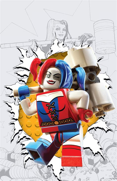 Harley Quinn reveals the first of nearly two dozen Lego variant covers ...