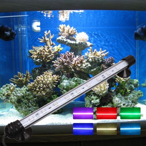 Super Brightness 5050 RGB LED Fish Tank Submersible Light Lamp With ...