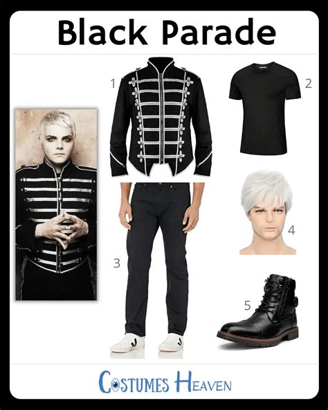 Black Parade Costume For Cosplay & Halloween 2024