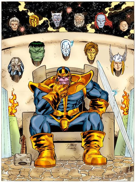 Thanos by Ron Lim | Marvel comics art, Thanos marvel, Marvel villains