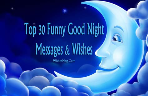 30 Funny Good Night Messages and Wishes - WishesMsg