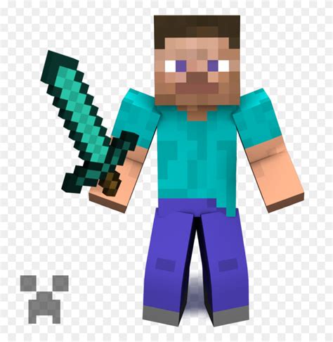 V - Minecraft Steve PNG - FlyClipart