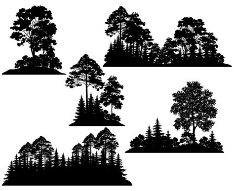 Forest Silhouette Svg Free Cricut