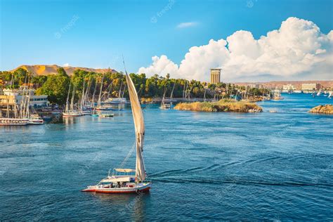 Premium Photo | Felucca on the nile river