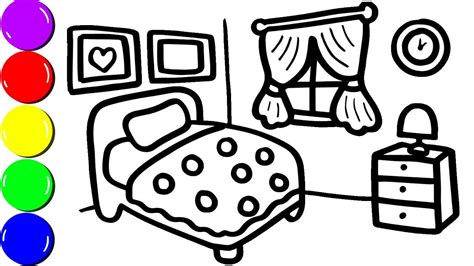 Bed Coloring Pages Printable