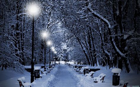 Snowy Winter Night Wallpapers - Top Free Snowy Winter Night Backgrounds ...