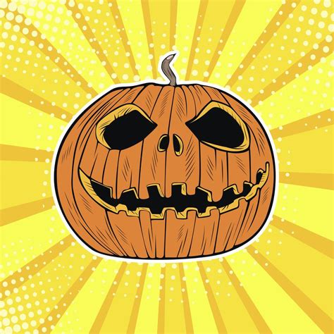 Cabeza de calabaza de halloween jack 274592 Vector en Vecteezy