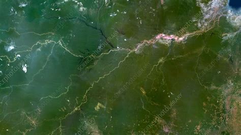 Amazon River, satellite image - Stock Video Clip - K008/1283 - Science ...