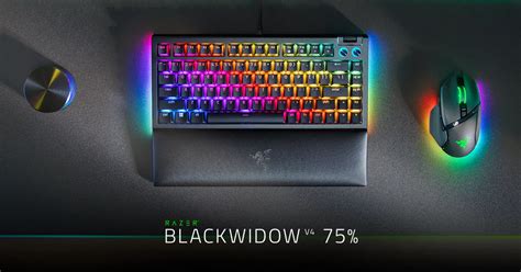 Razer BlackWidow V4 75% Compact Hot-Swappable Mechanical keyboard ...