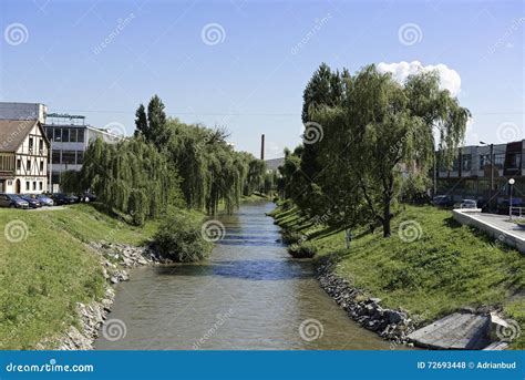 Cibin River Sibiu Romania View from Cibin Bridge Editorial Stock Photo ...