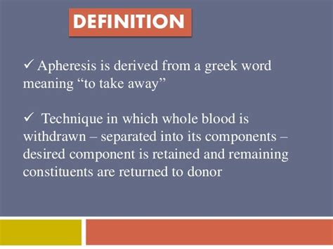 Apheresis