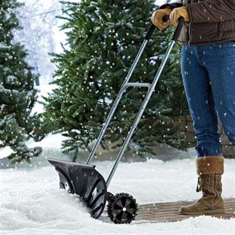 Best Heavy Duty Rolling Snow Shovel – Snow Pusher Shovel with Wheels ...