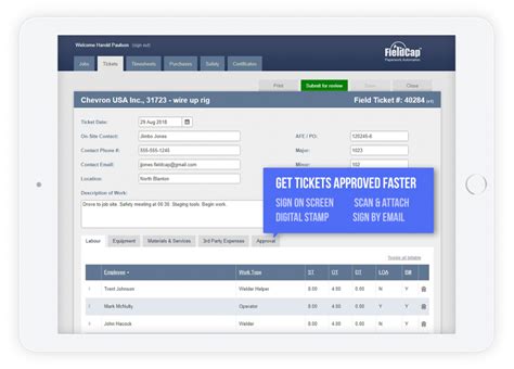 Field Ticket Software | Mobility & Offline Features | FieldCap