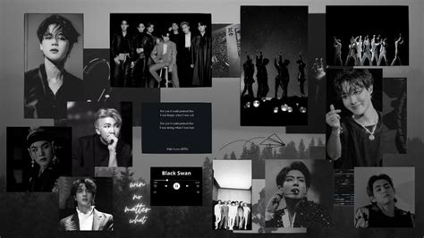 Black and grey aestheticsDesktop wallpaperBts Bts Laptop Wallpaper ...