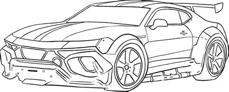 Sports car illustration in one line hand Drawing. Classic Vintage ...