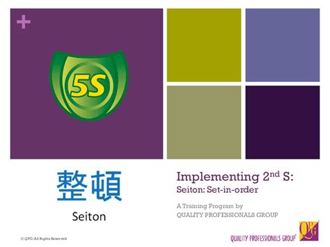 Implementing 2nd S of the 5S: Seiton (Set-in-Order) (PowerPoint ...