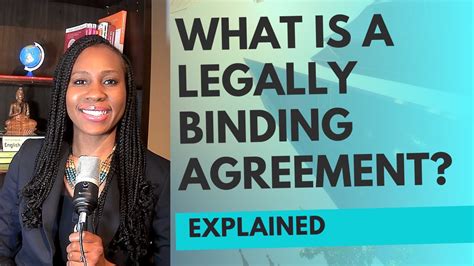 Contract Law- What is a legally binding agreement? - YouTube