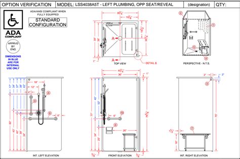 ADA Shower Design with Commercial Style