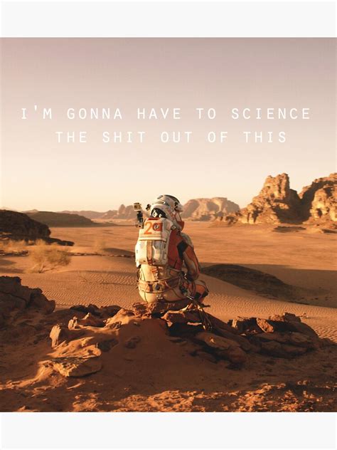 The Martian Quote Sticker by liilliith | The martian quotes, The ...