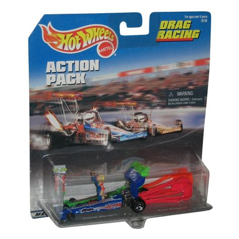 Hot Wheels Drag Racing Toy Car Set - (Quarter Warrior / Grave Dragger ...