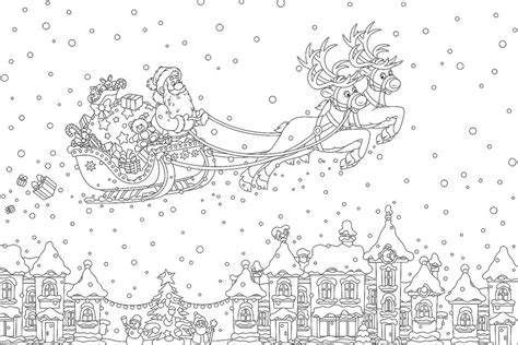 Detailed Christmas Coloring Pages Free Printable - FREE PRINTABLE TEMPLATES