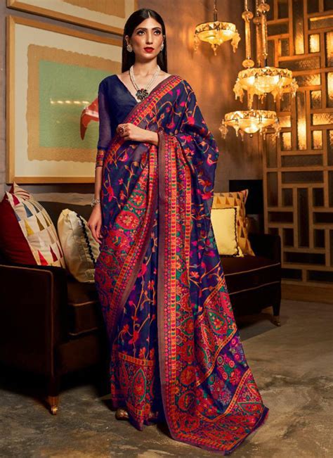 Khyber Silk Rajtex Pure Kashmiri Modal Weaving Wedding Wear Sarees ...