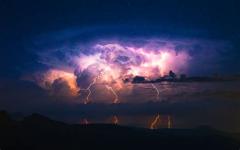 lightning, Storm, Rain, Clouds, Sky, Nature, Thunderstorm Wallpapers HD