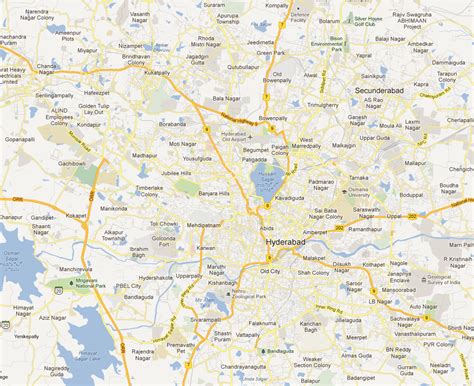 Hyderabad Maps - Frequently Searched Maps of Hyderabad - Hyderabad ...