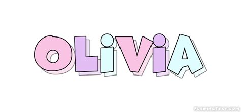 Olivia Logo | Free Name Design Tool from Flaming Text