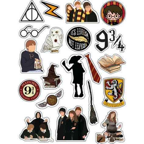 STICKERS WATERPROOF X20 - HARRY POTTER