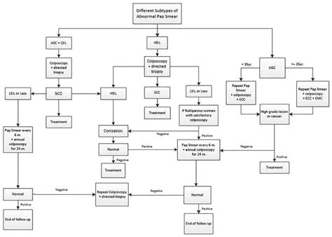 Scheme for management of women with abnormal Pap smear in this study ...