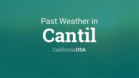 Past Weather in Cantil, California, USA — Yesterday or Further Back