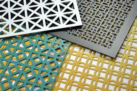 Square Metal Sheets Decorative Perforated Sheet Metal With Patterned ...