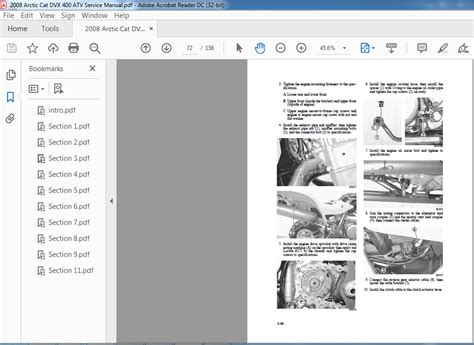 2008 Arctic Cat DVX 400 ATV Service Manual - PDF DOWNLOAD ...