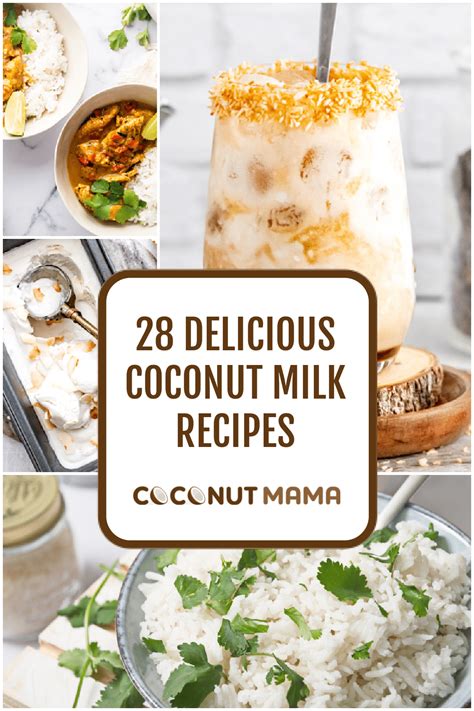 28 Delicious Coconut Milk Recipes: Savory and Sweet