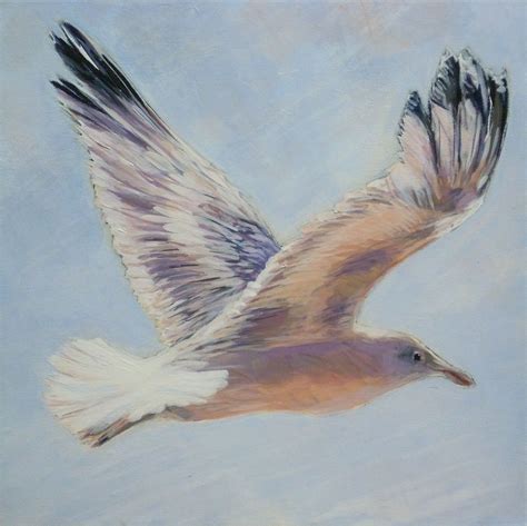 flying seagull | Elizabeth Moore Golding | Birds painting, Bird ...