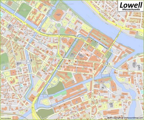 Lowell Downtown Map