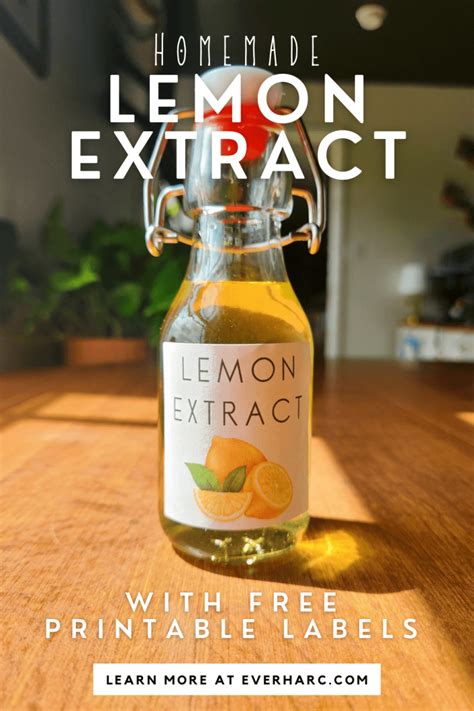 Homemade Lemon Extract - Ever Harc