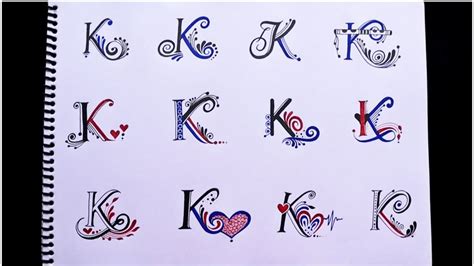 Letter K Designs For Tattoos