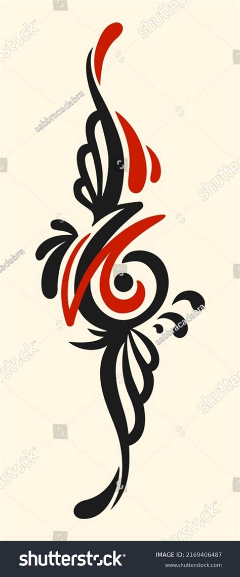 Vertical Design Graphic Element Scroll Style Stock Vector (Royalty Free ...