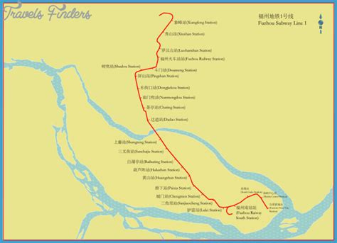 Fuzhou Subway Map - TravelsFinders.Com