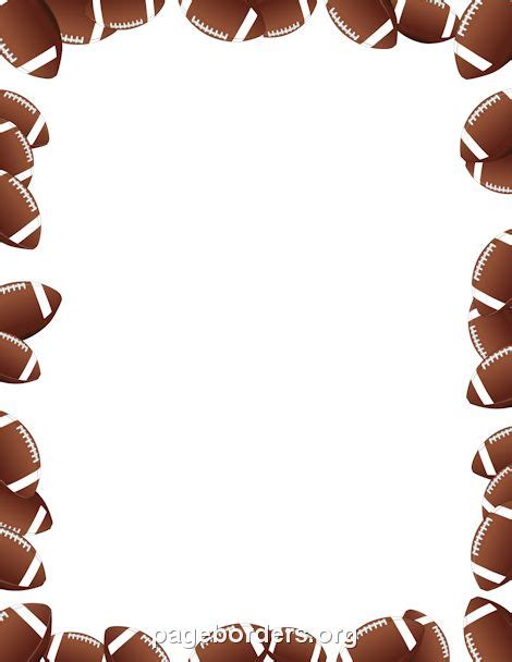 Football Border Template