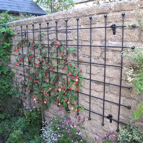 Garden Trellis & Screening | Garden Fence Panels & Gates: Black Metal ...