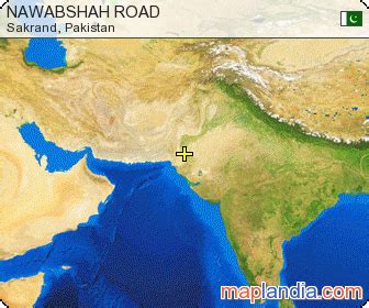 NAWABSHAH ROAD | Sakrand Google Satellite Map