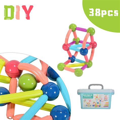 38PCS Magnet Educational Stem Toys Set 3D Non-Toxic Building Toy ...