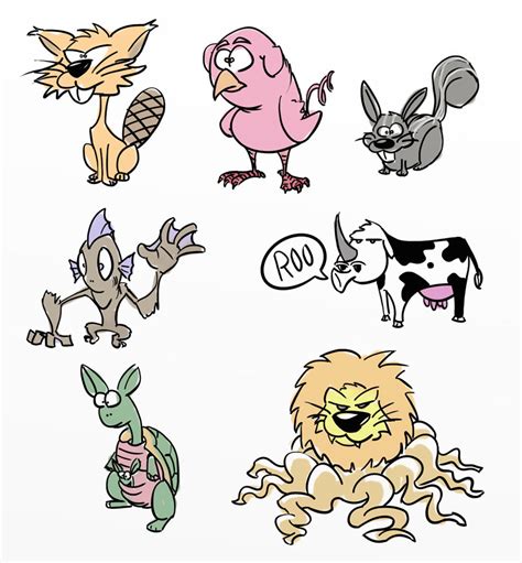 Cade's Sketch Blog: Mutant Animals